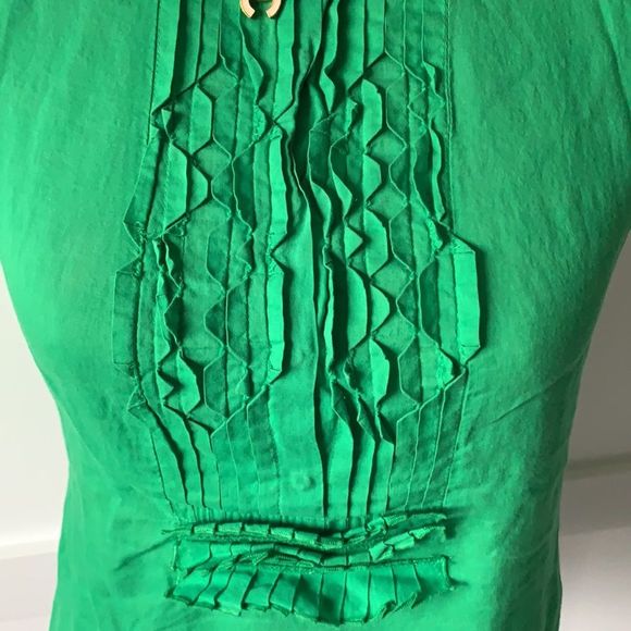 Tory Burch light summer green top size 2 - Picture 3 of 7